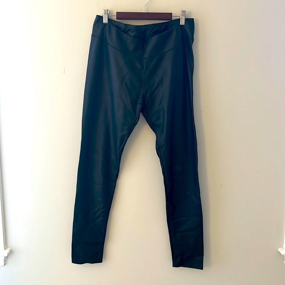 Black “leather” leggings